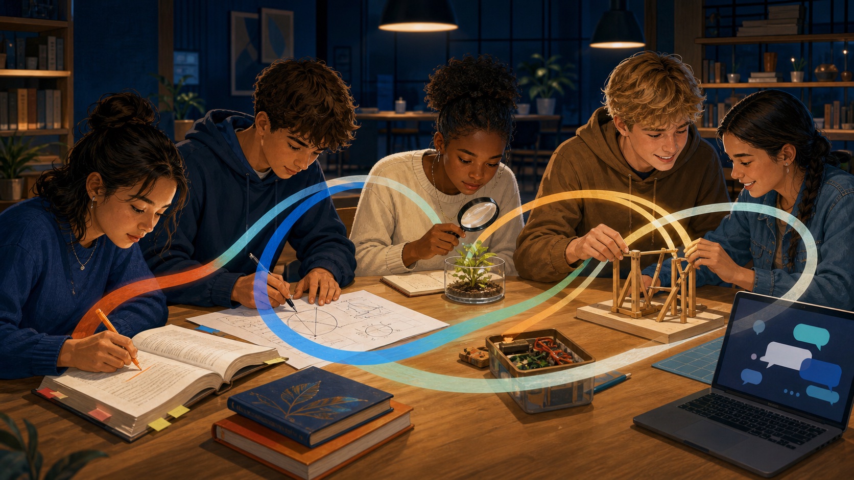 What Should Students Learn in the Age of AI? Build a Learning Portfolio, Not a Skills List editorial illustration